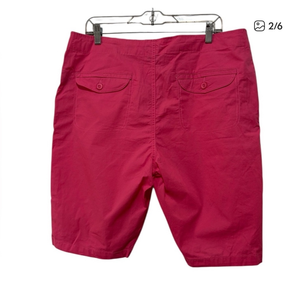 Caribbean Joe Pink Bermuda Shorts Size 16 High waisted Casual Summer - Picture 3 of 7